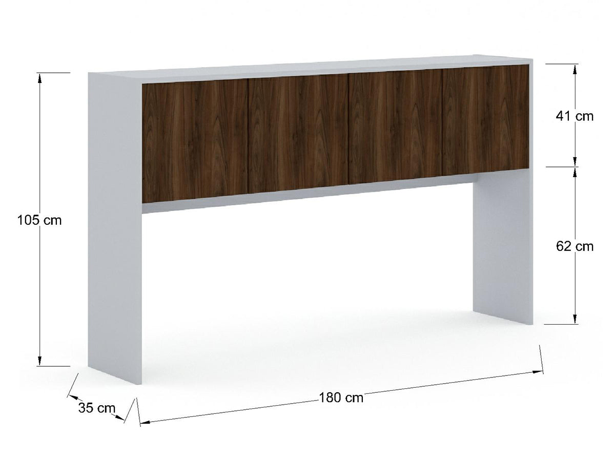 Librero sobre Credenza LBR1835