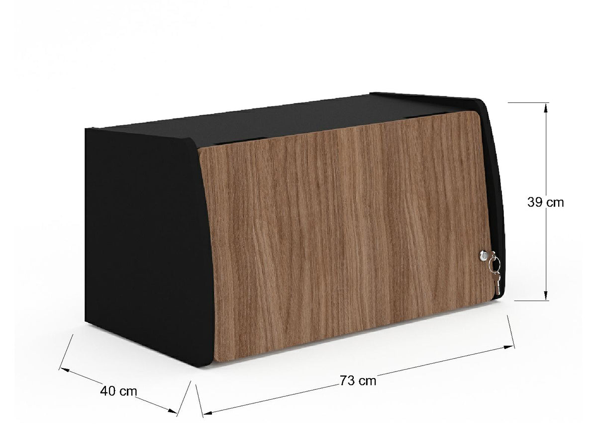 Librero con Puerta Retráctil LRC75