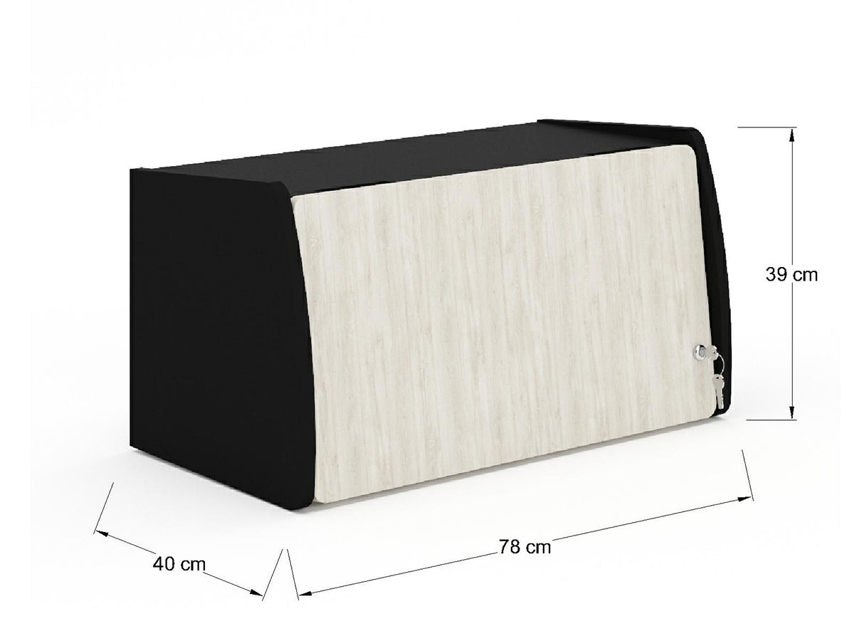 Librero con Puerta Retráctil LRC80