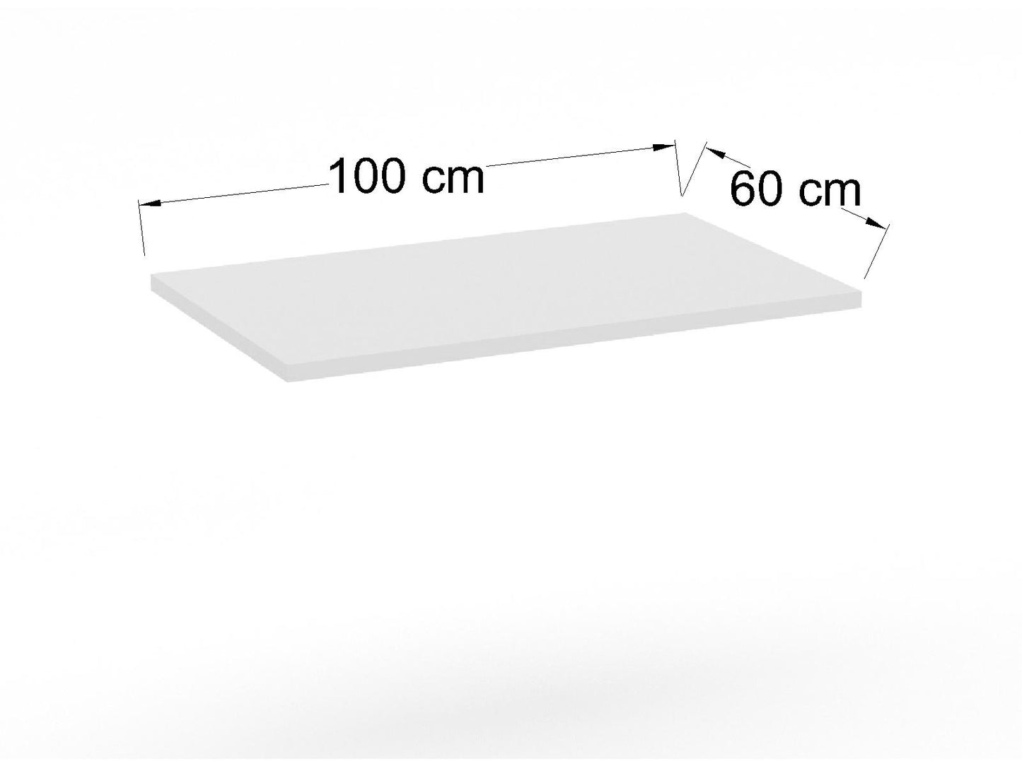 Cubierta Rectangular en L.P. para Mesa de Restaurante