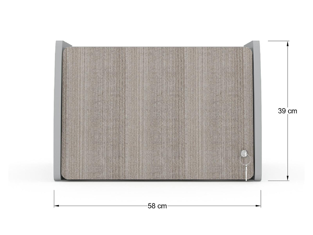 Librero con Puerta Retráctil LRC60