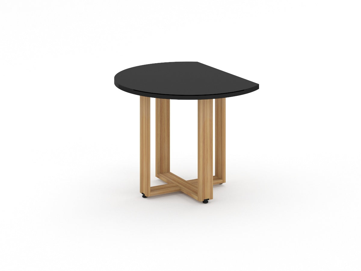 Remate Circular Bohom-Santal con Cristal Negro