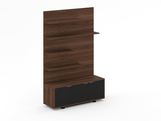 Librero Ejecutivo Bohom con Puertas en Blanco o Negro