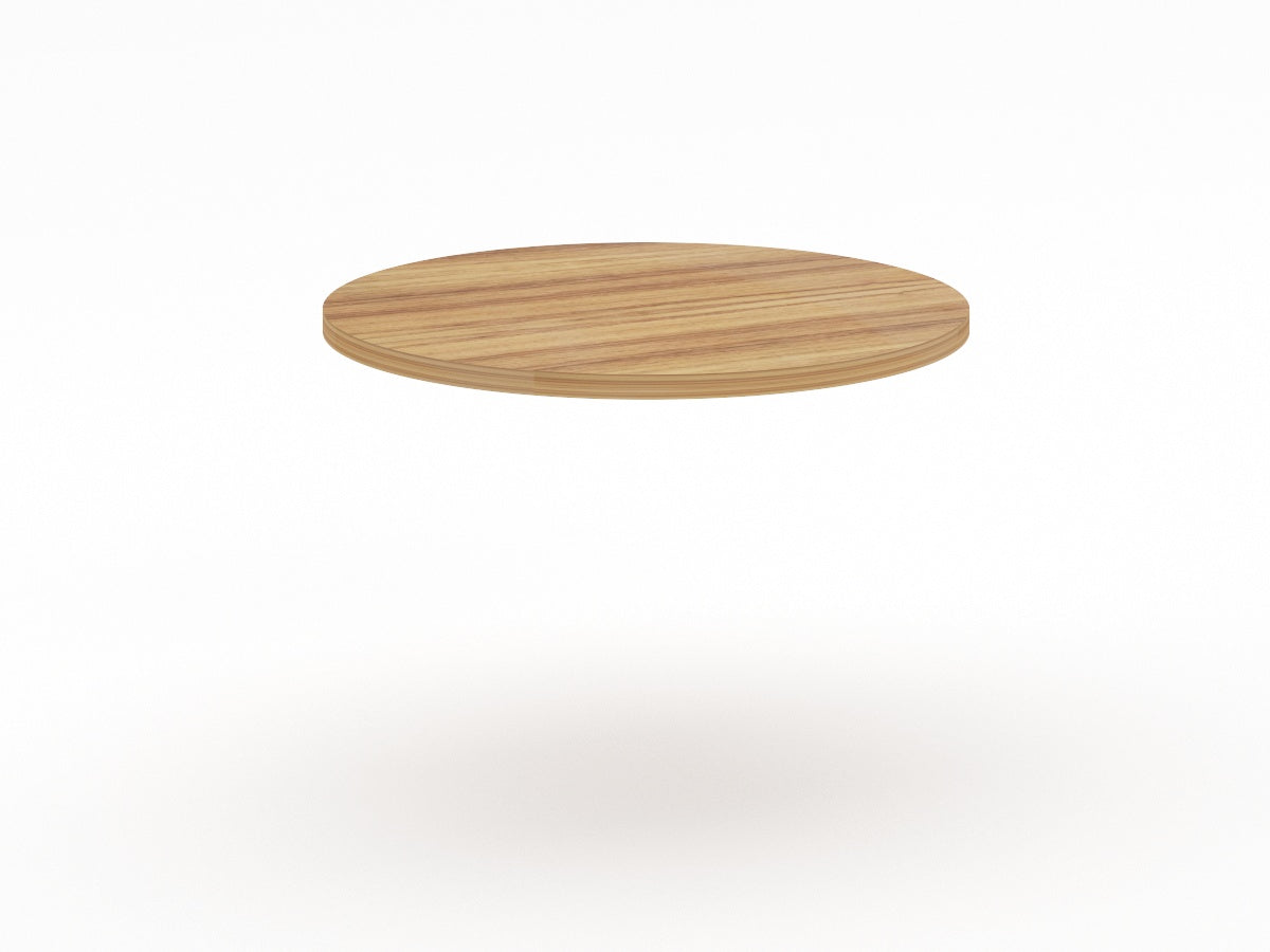 Cubierta Circular en Chapa de Madera para Mesa de Restaurante.