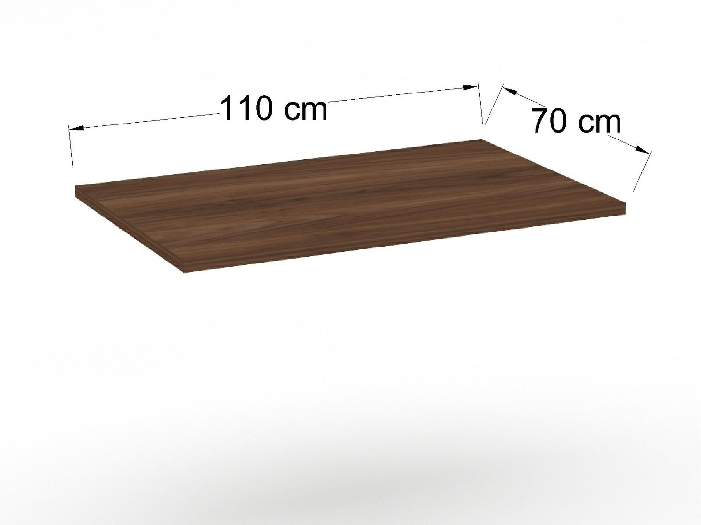 Cubierta Rectangular en L.P. para Mesa de Restaurante