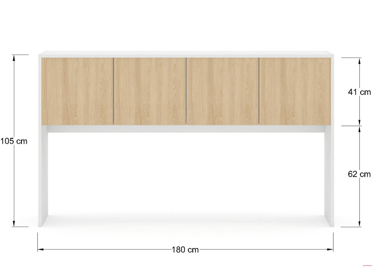 Librero sobre Credenza LBR1835