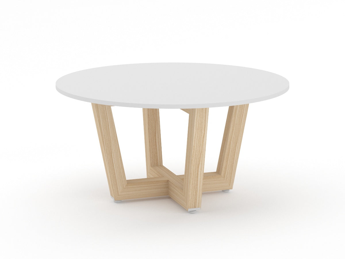 Mesa de Juntas Bok-Santal con Cubierta Blanca