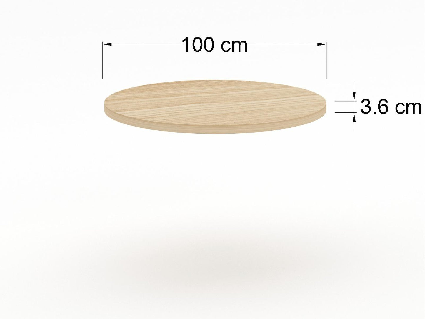 Cubierta Circular en Chapa de Madera para Mesa de Restaurante.