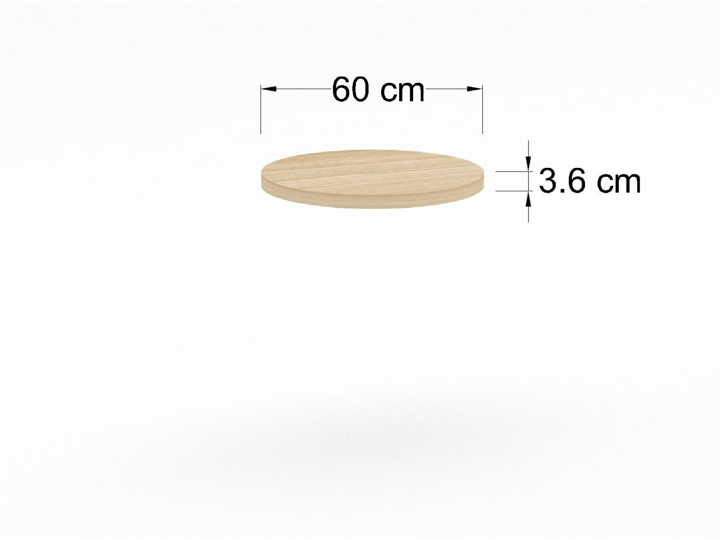 Cubierta Circular en Chapa de Madera para Mesa de Restaurante.