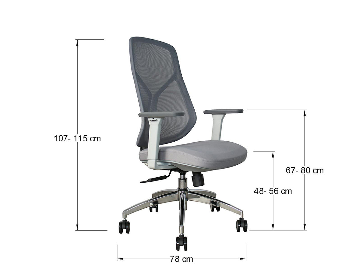 Silla Ejecutiva Premium Task Gris