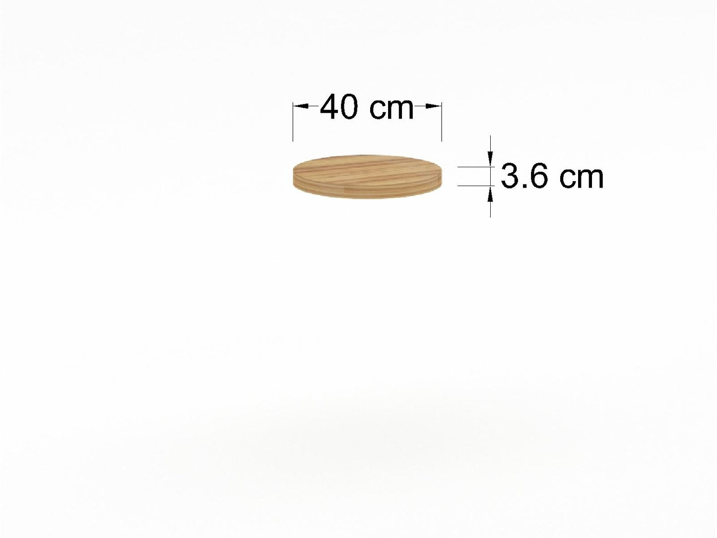 Cubierta Circular en Chapa de Madera para Mesa de Restaurante.