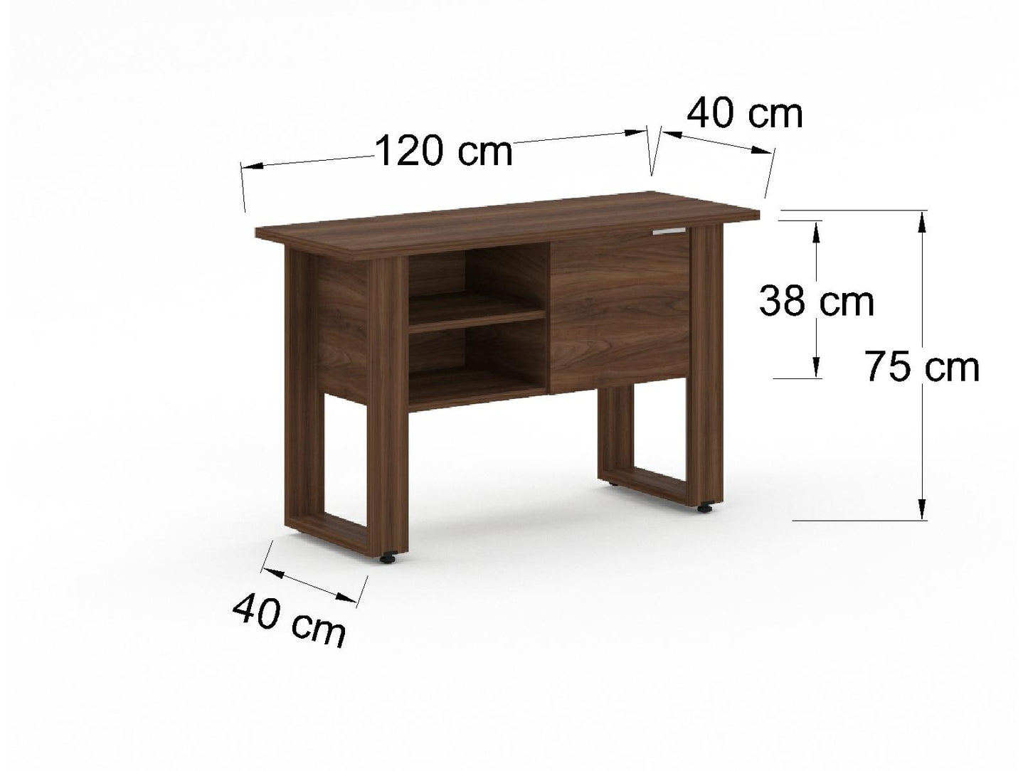 Credenza Ejecutiva Bohom-Opus con Puertas y Estantes