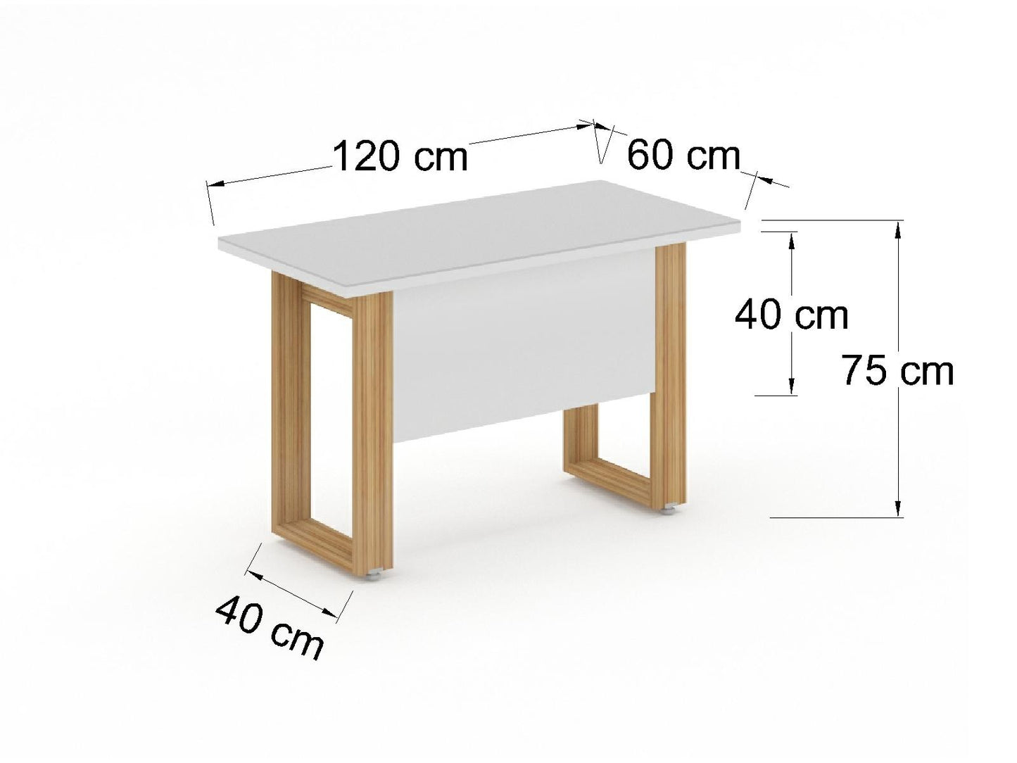 Escritorio Ejecutivo Bohom-Luma con Cubierta de Cristal