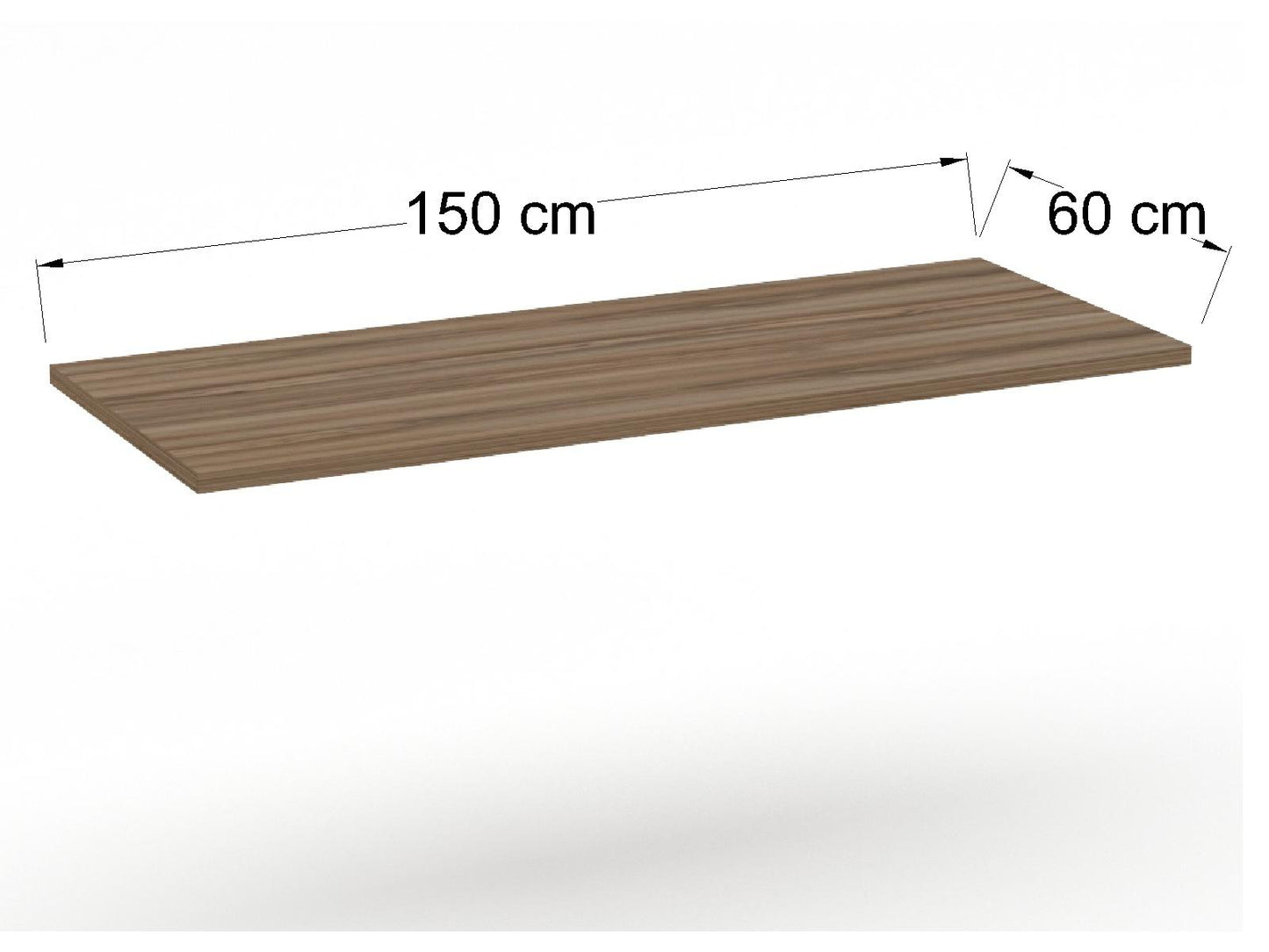 Cubierta Rectangular en L.P. para Mesa de Restaurante