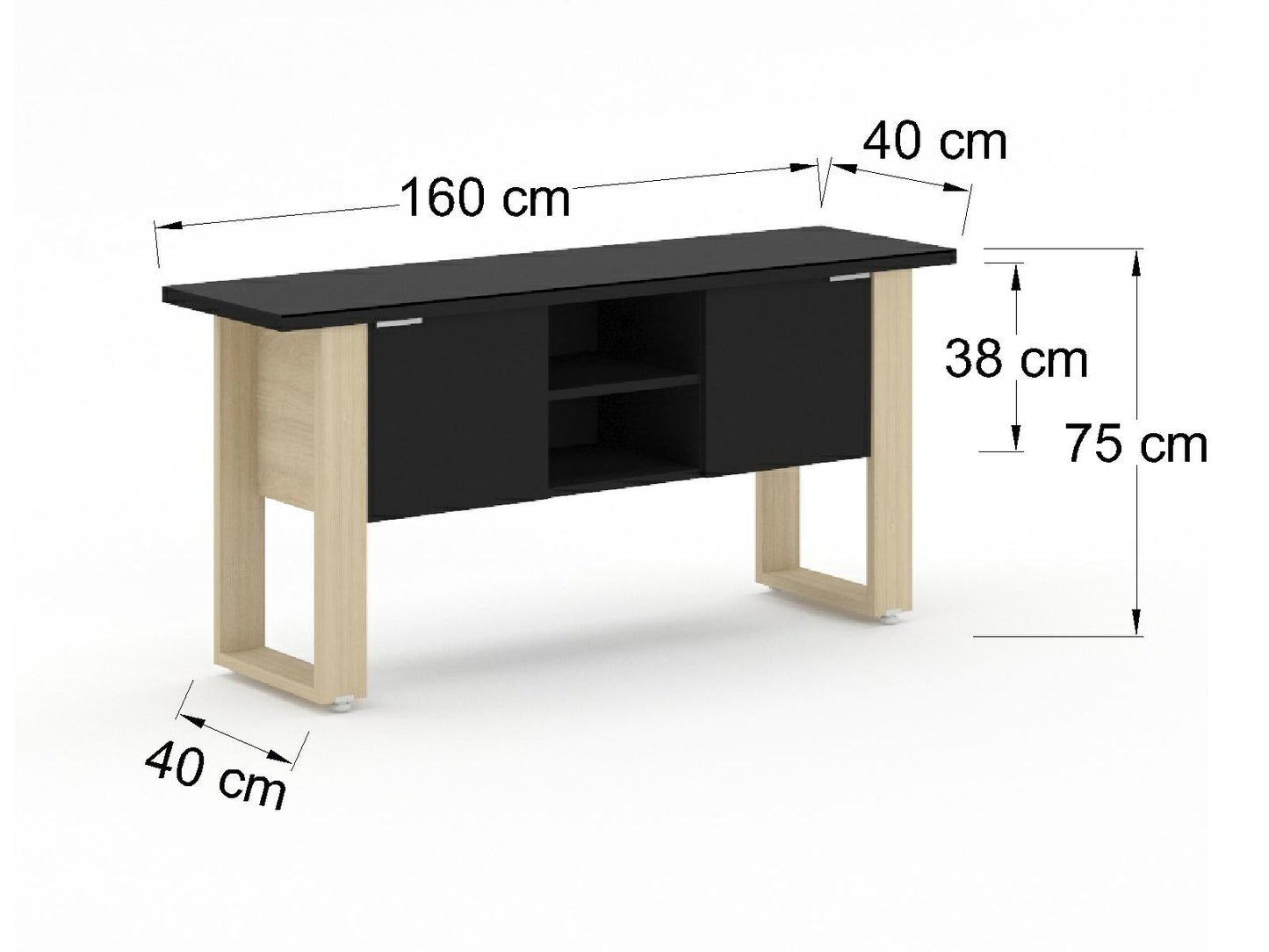 Credenza Ejecutiva Bohom-Lira con Puertas y Estantes
