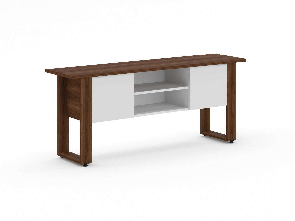 Credenza Ejecutiva Bohom con Cubierta en Color + Puertas y Estantes