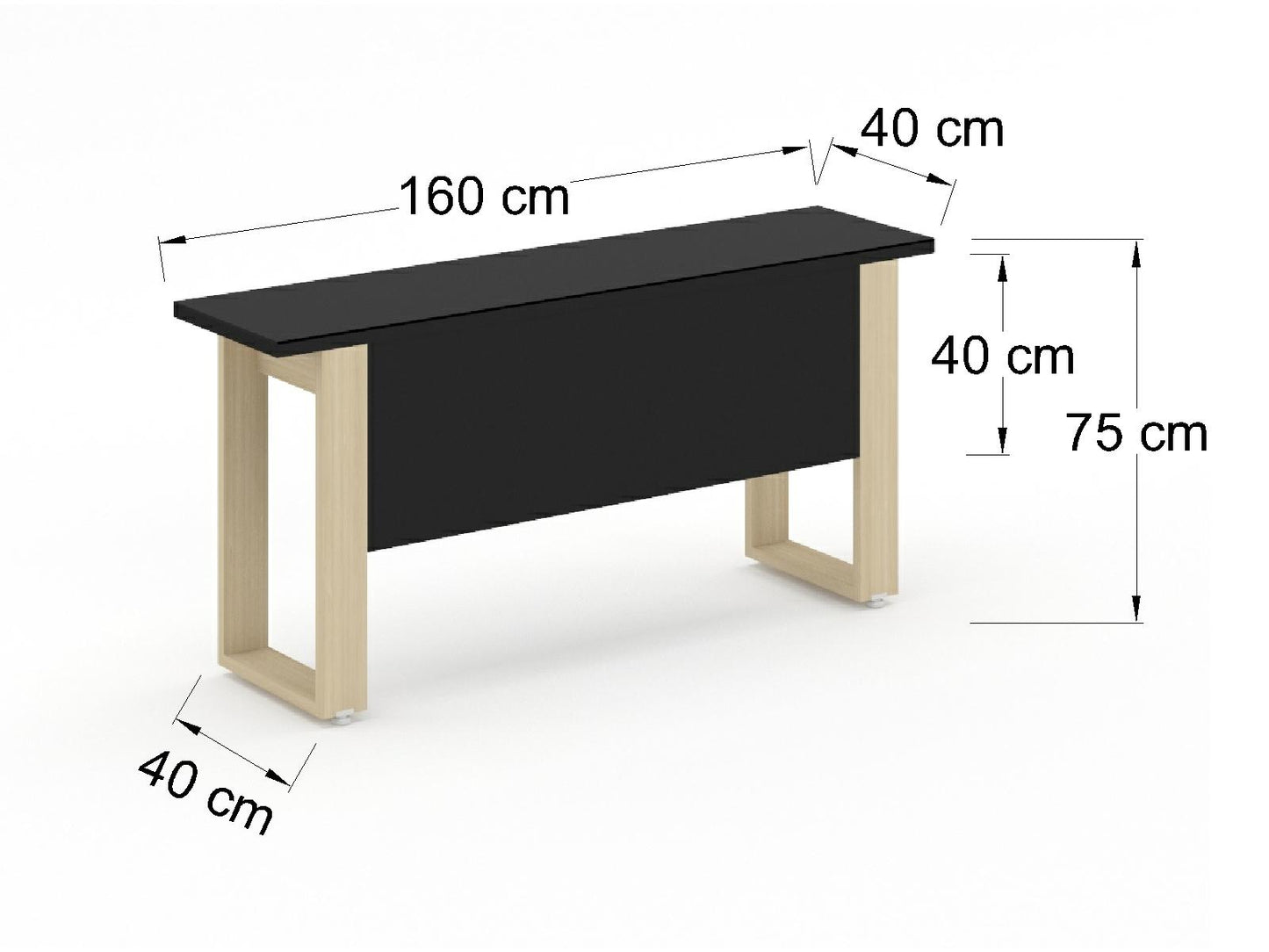 Credenza Bohom con Cubierta en Cristal Ne