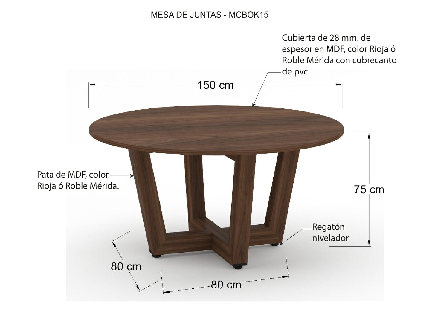 Mesa de Juntas Bok