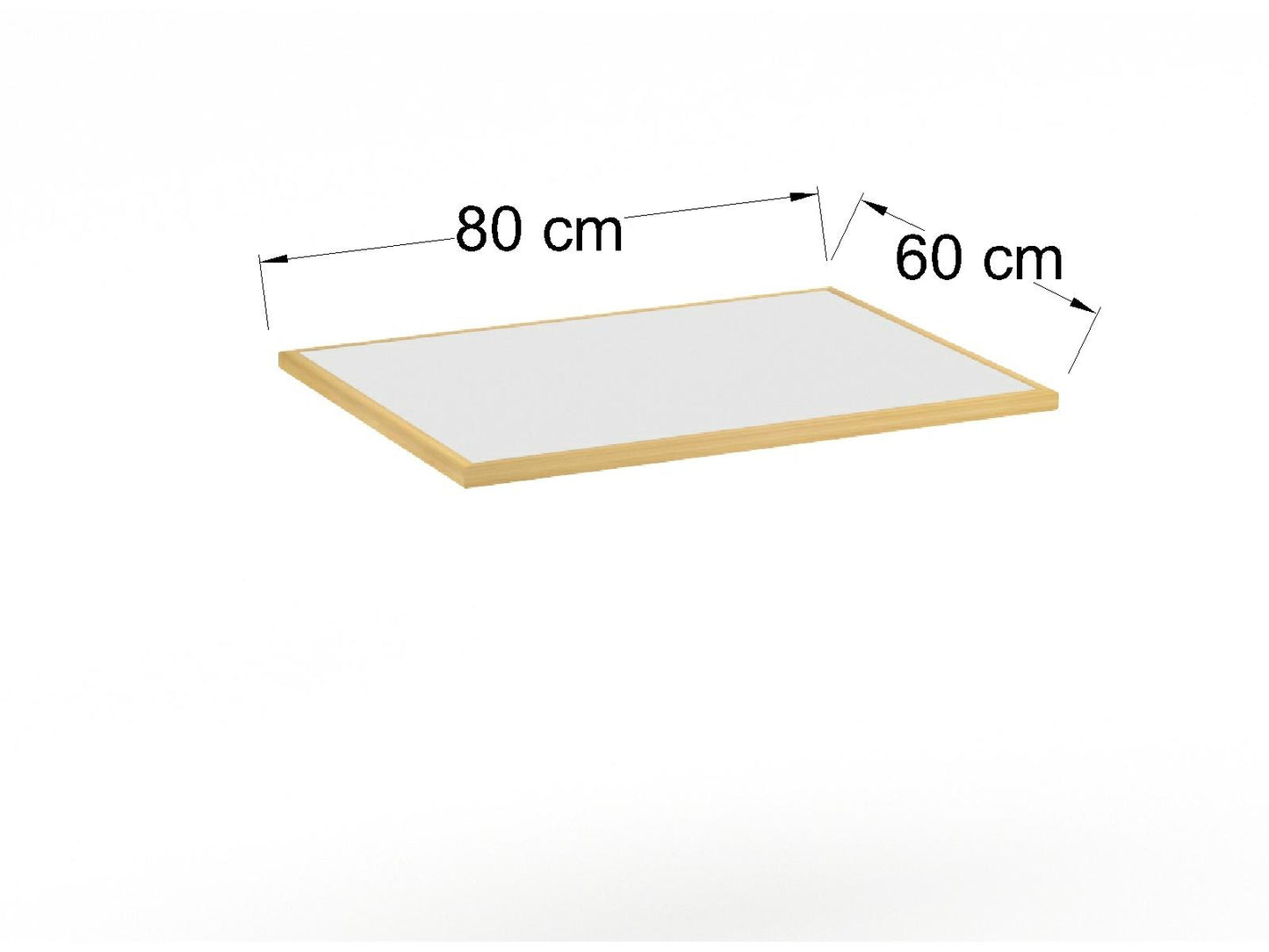Cubierta Rectangular en L.P + Chapa de Madera para Mesa de Restaurante