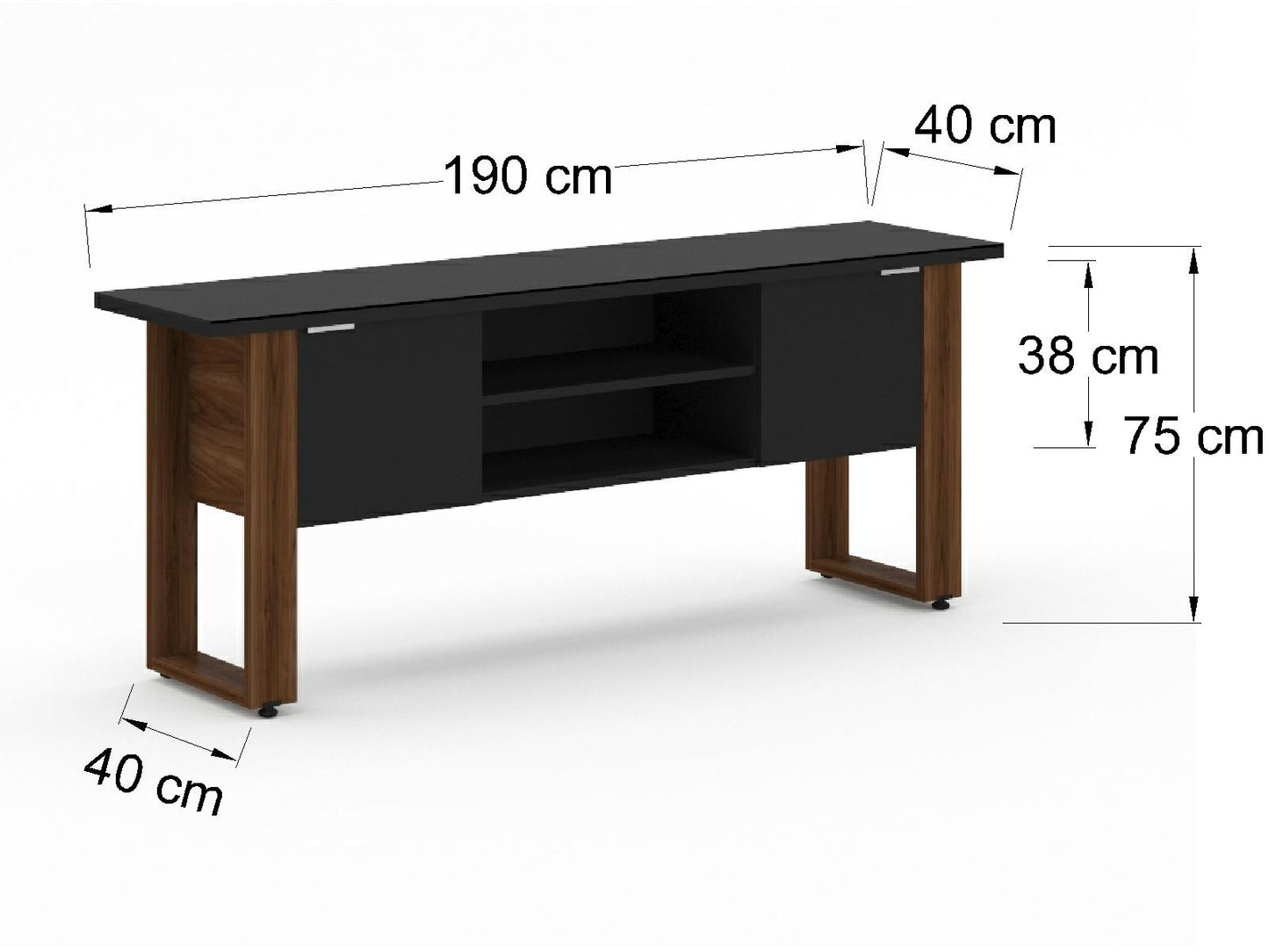 Credenza Ejecutiva Bohom-Lira con Puertas y Estantes