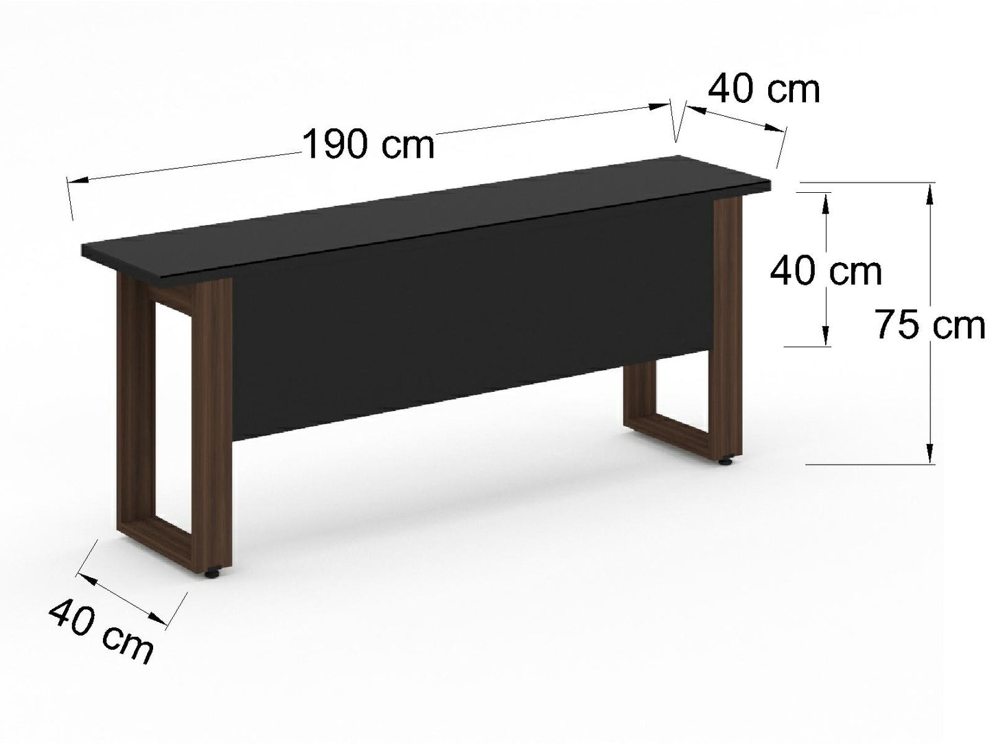 Credenza Bohom con Cubierta en Cristal Ne