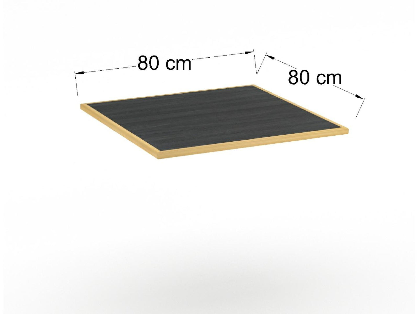 Cubierta Cuadrada en Formaica + Chapa de Madera para Mesa de Restaurante