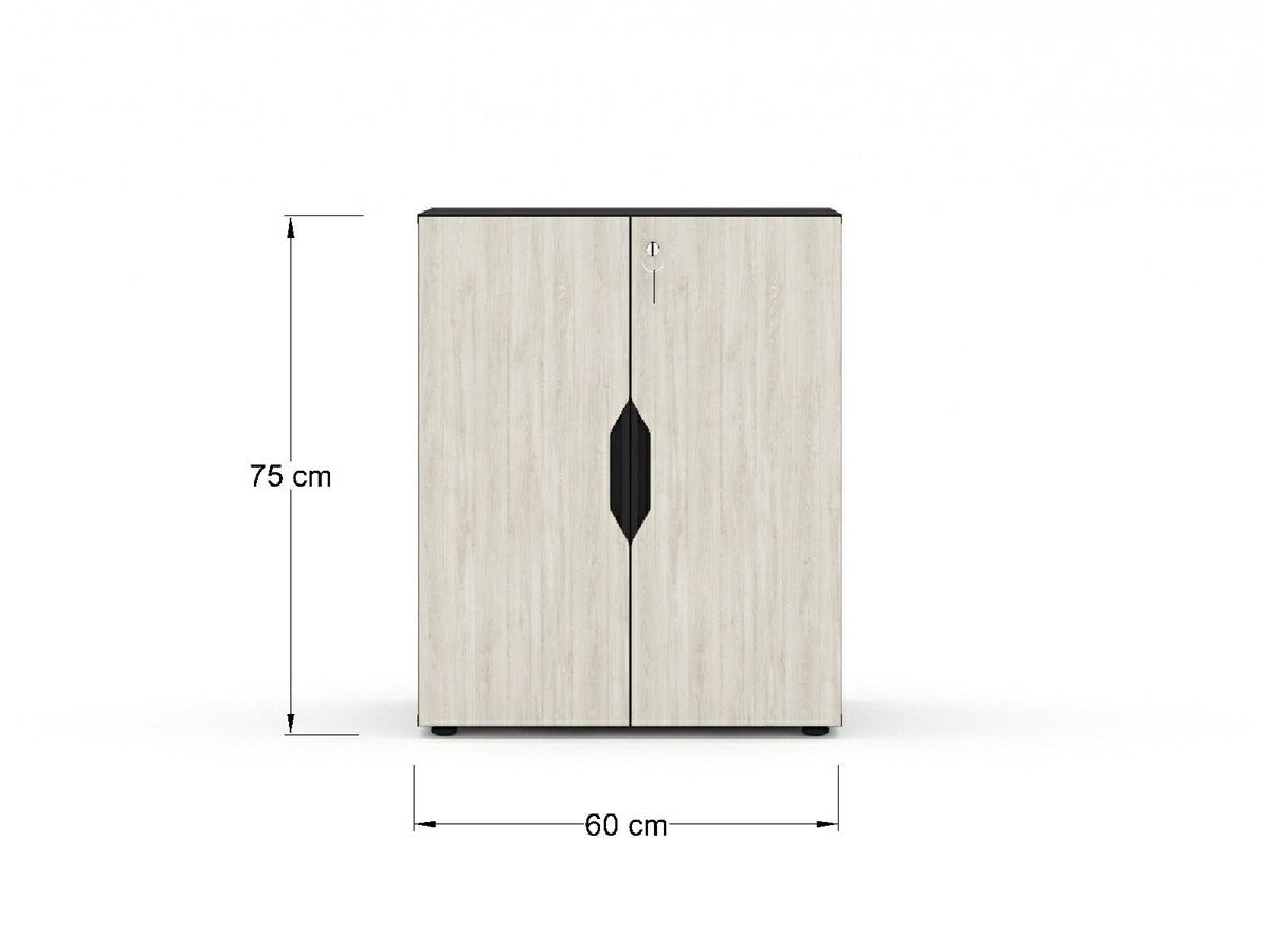 Librero de 1 Entrepaño con Puertas