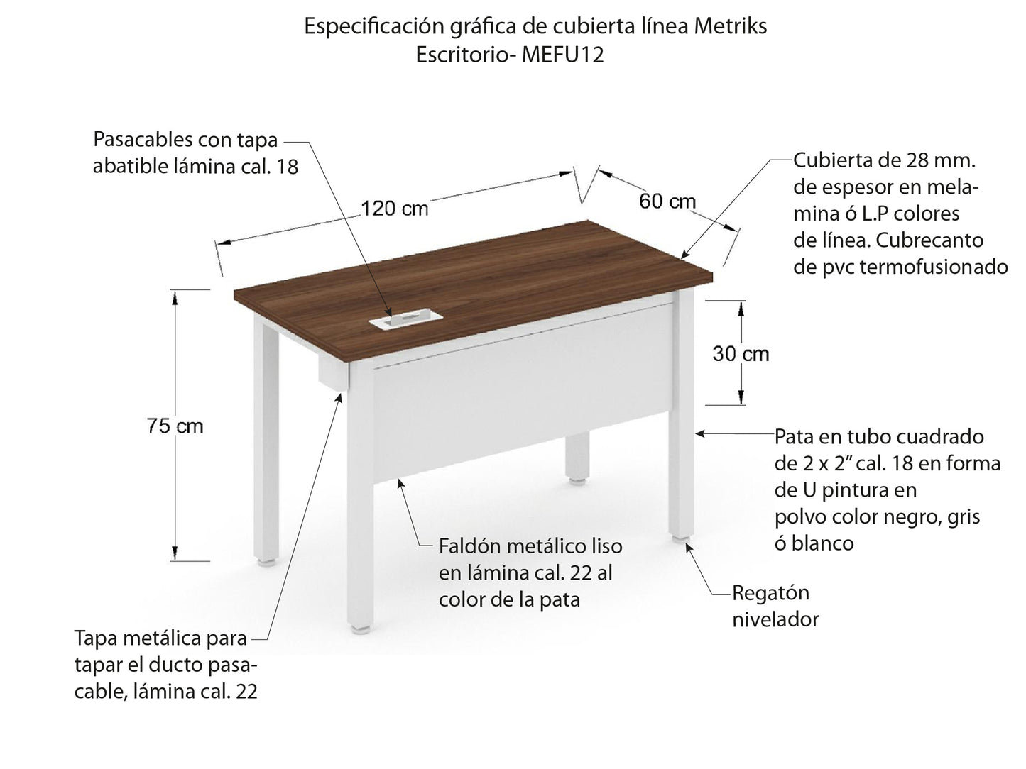 Escritorio Individual MEFU
