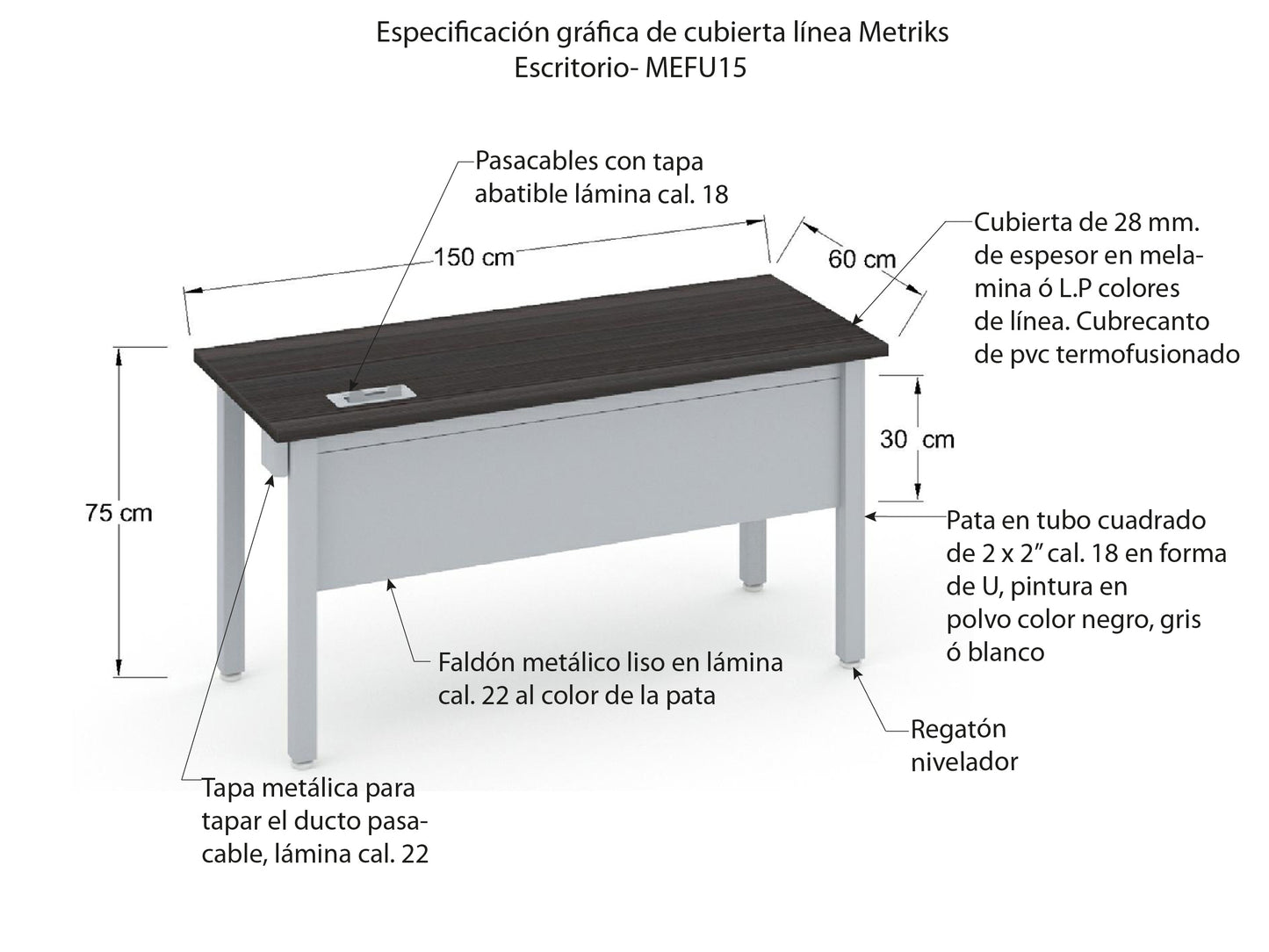 Escritorio Individual MEFU