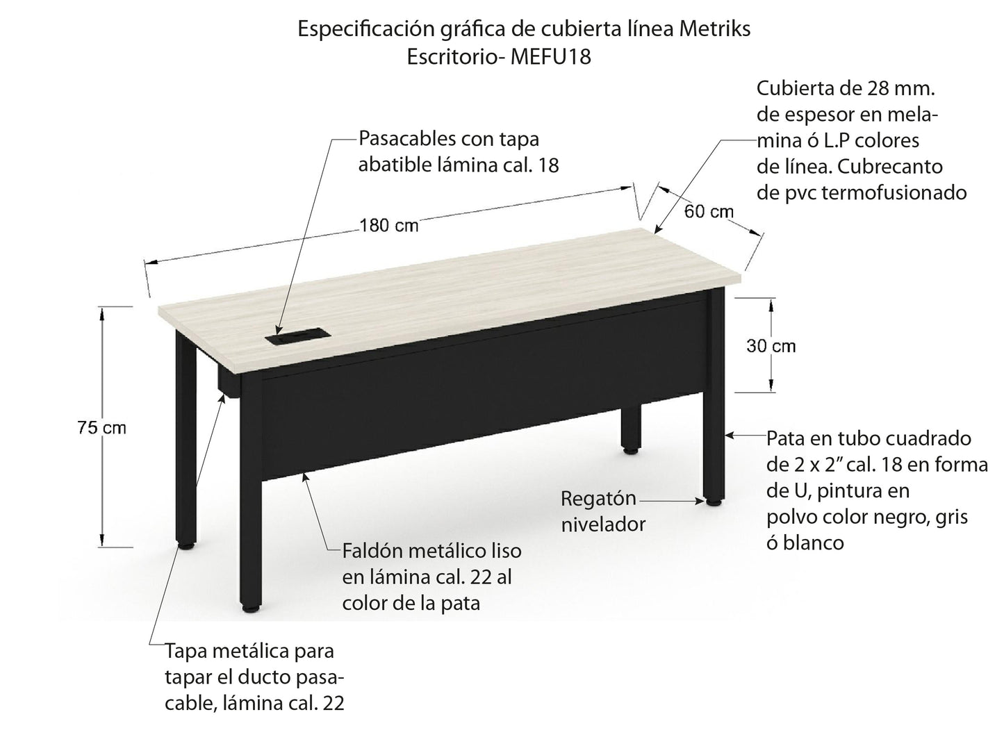 Escritorio Individual MEFU