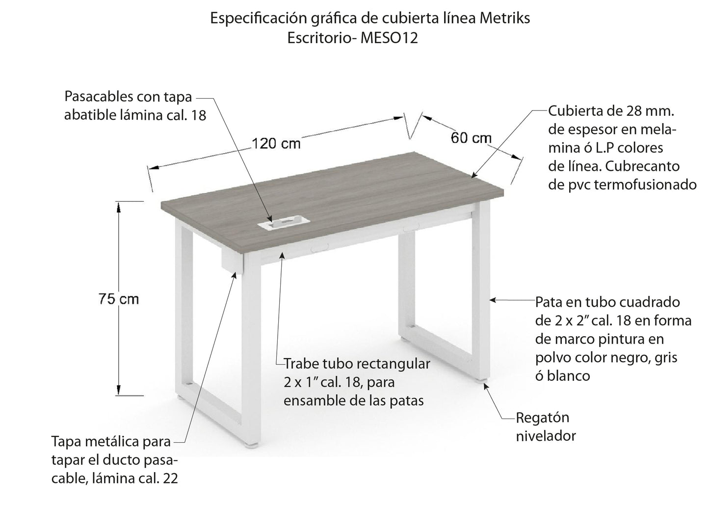 Escritorio Individual MESO
