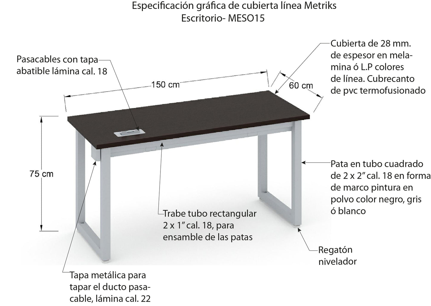 Escritorio Individual MESO