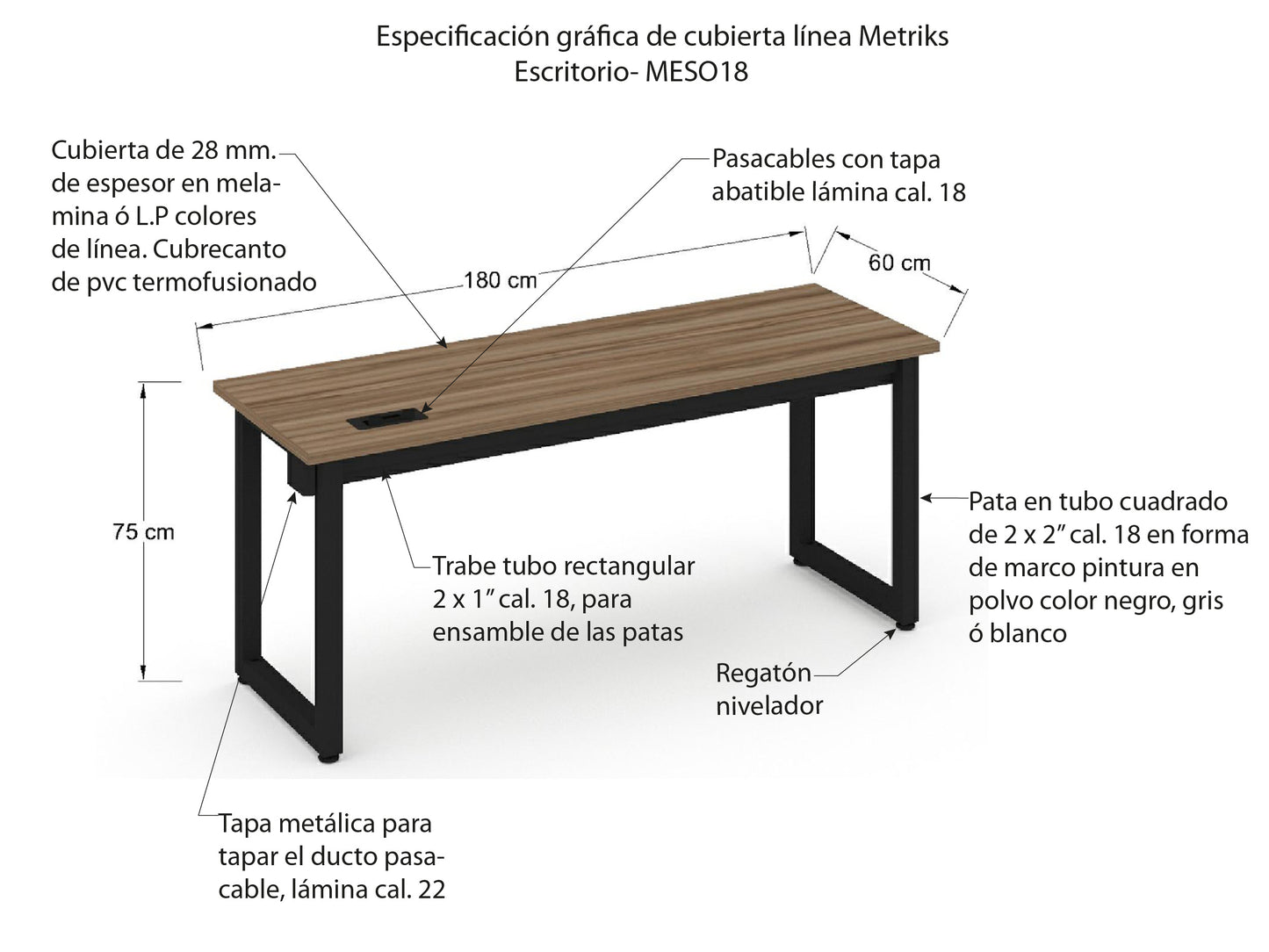 Escritorio Individual MESO