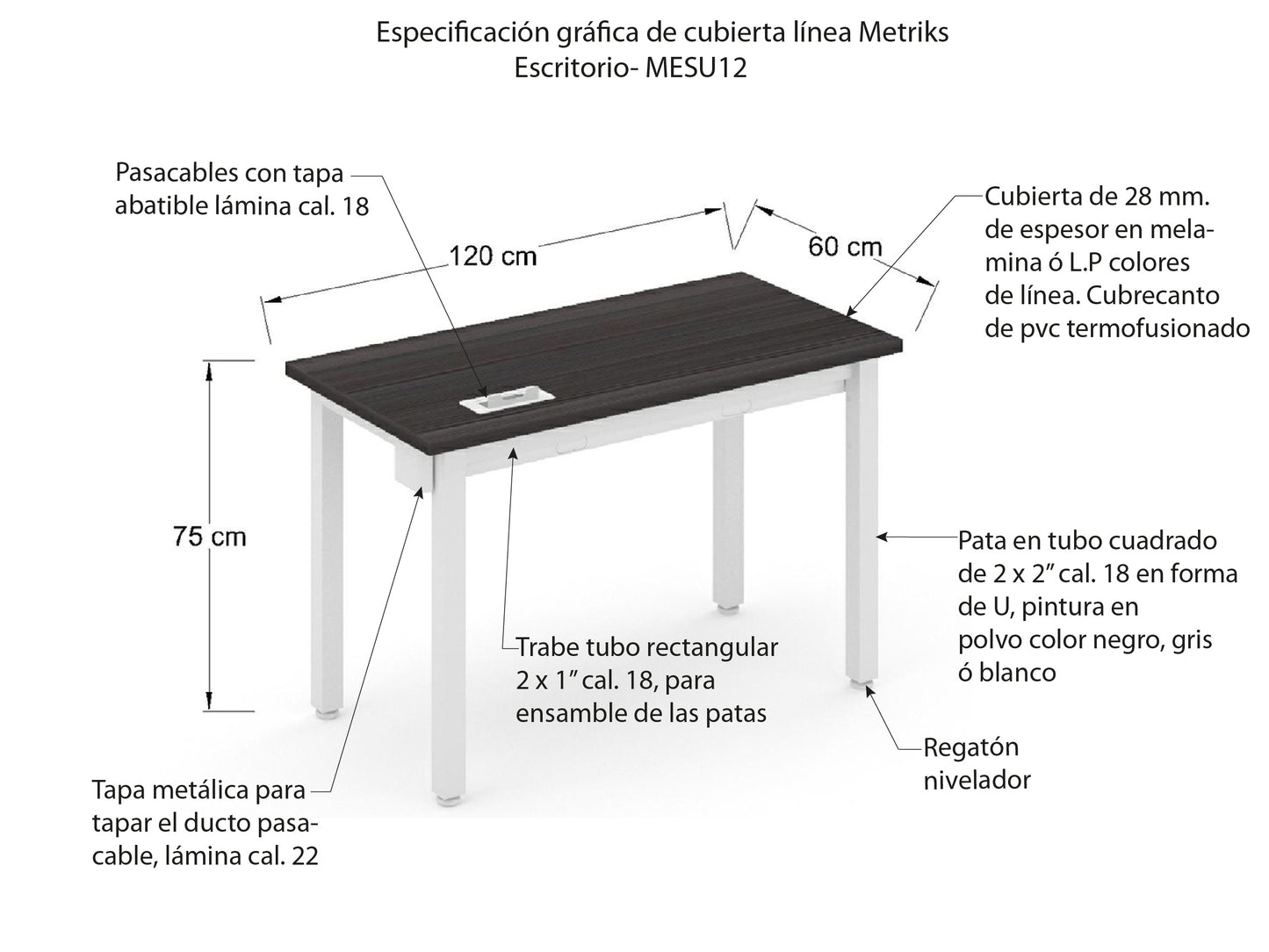 Escritorio Individual MESU