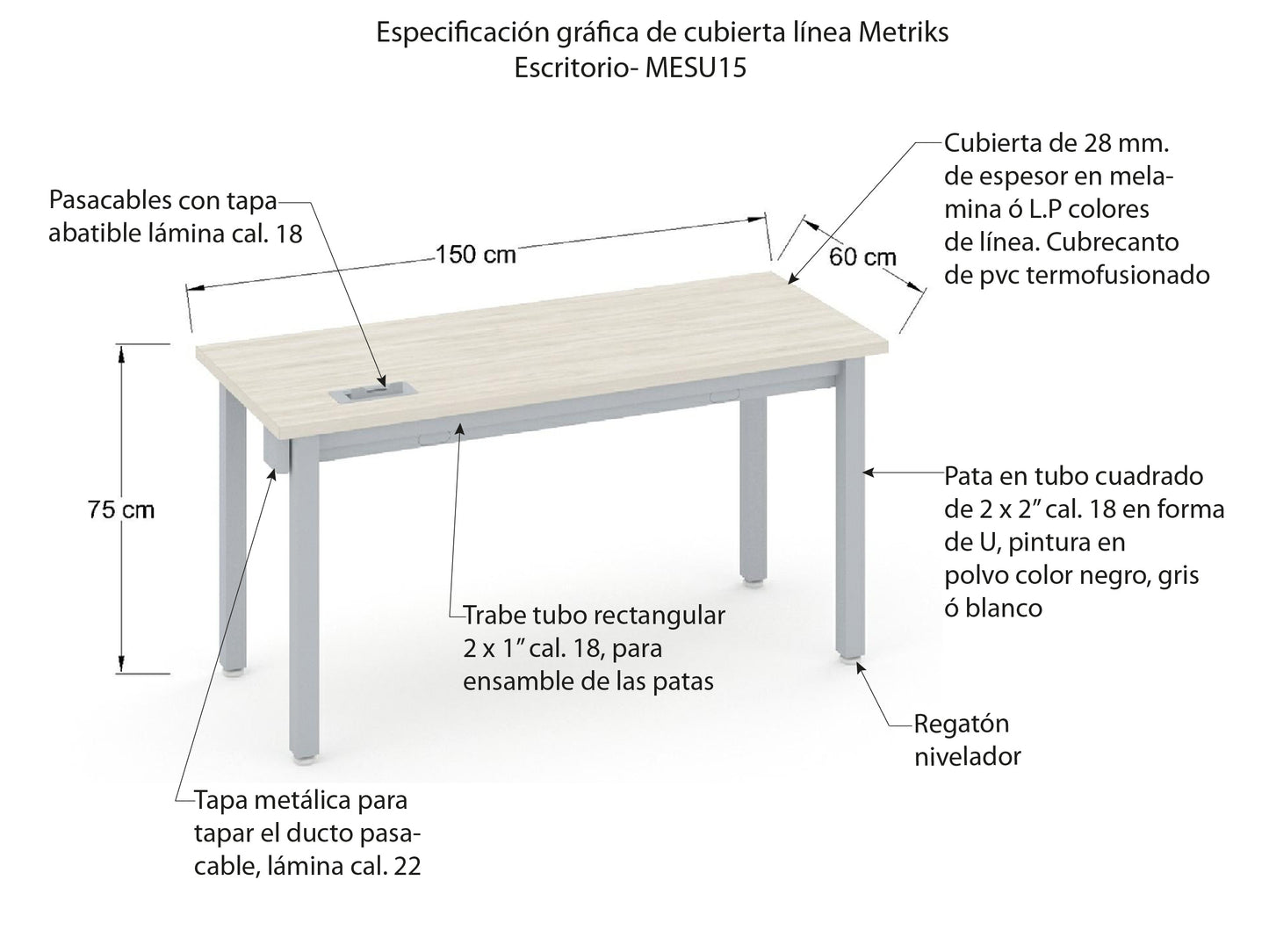 Escritorio Individual MESU