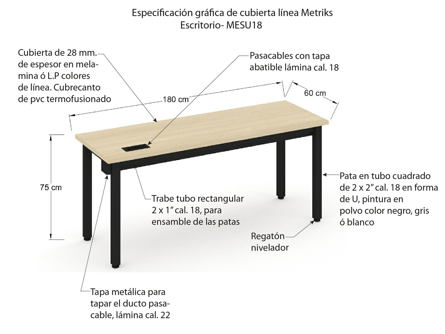 Escritorio Individual MESU