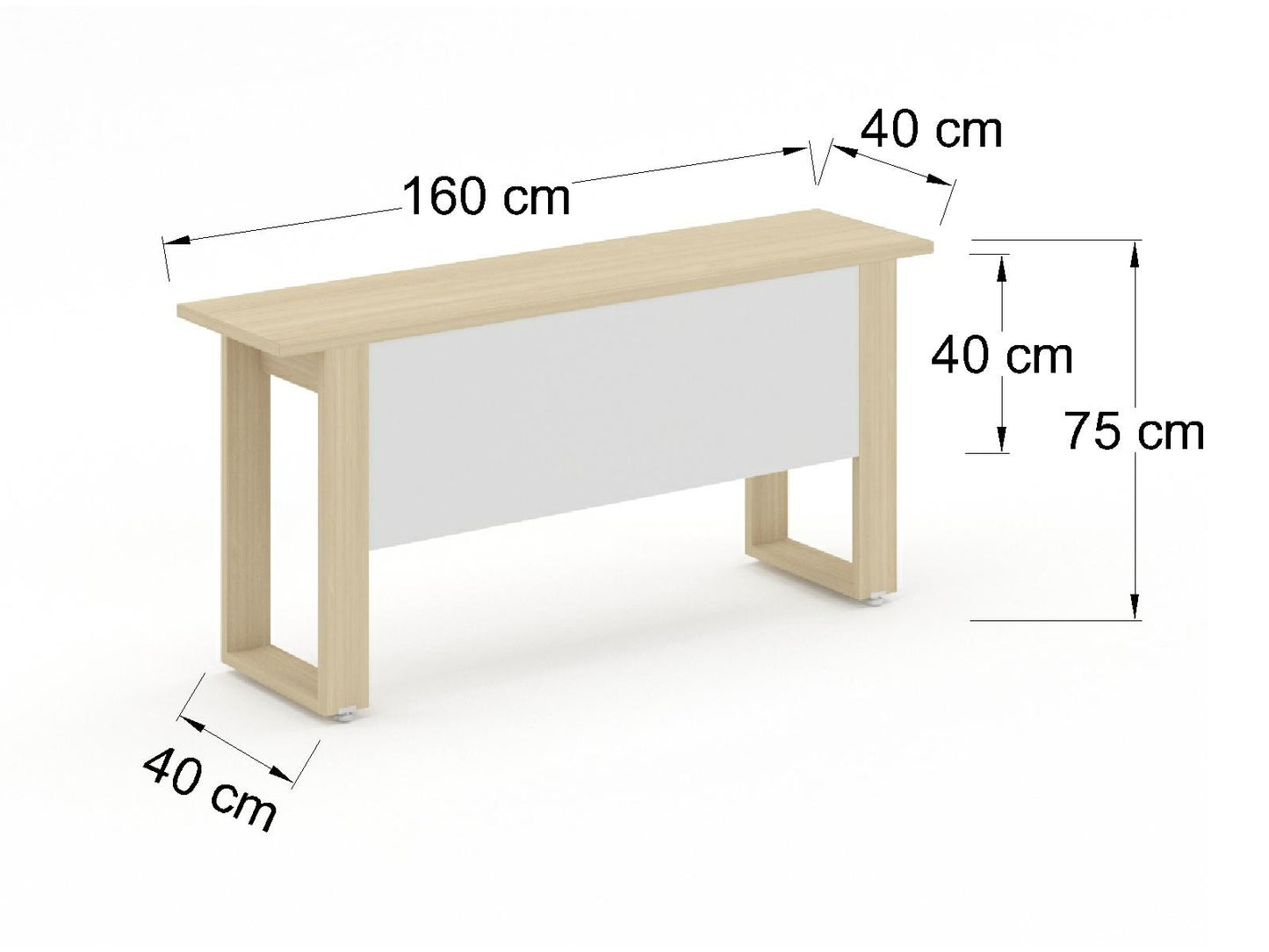 Credenza Ejecutiva Bohom con Cubierta en Color