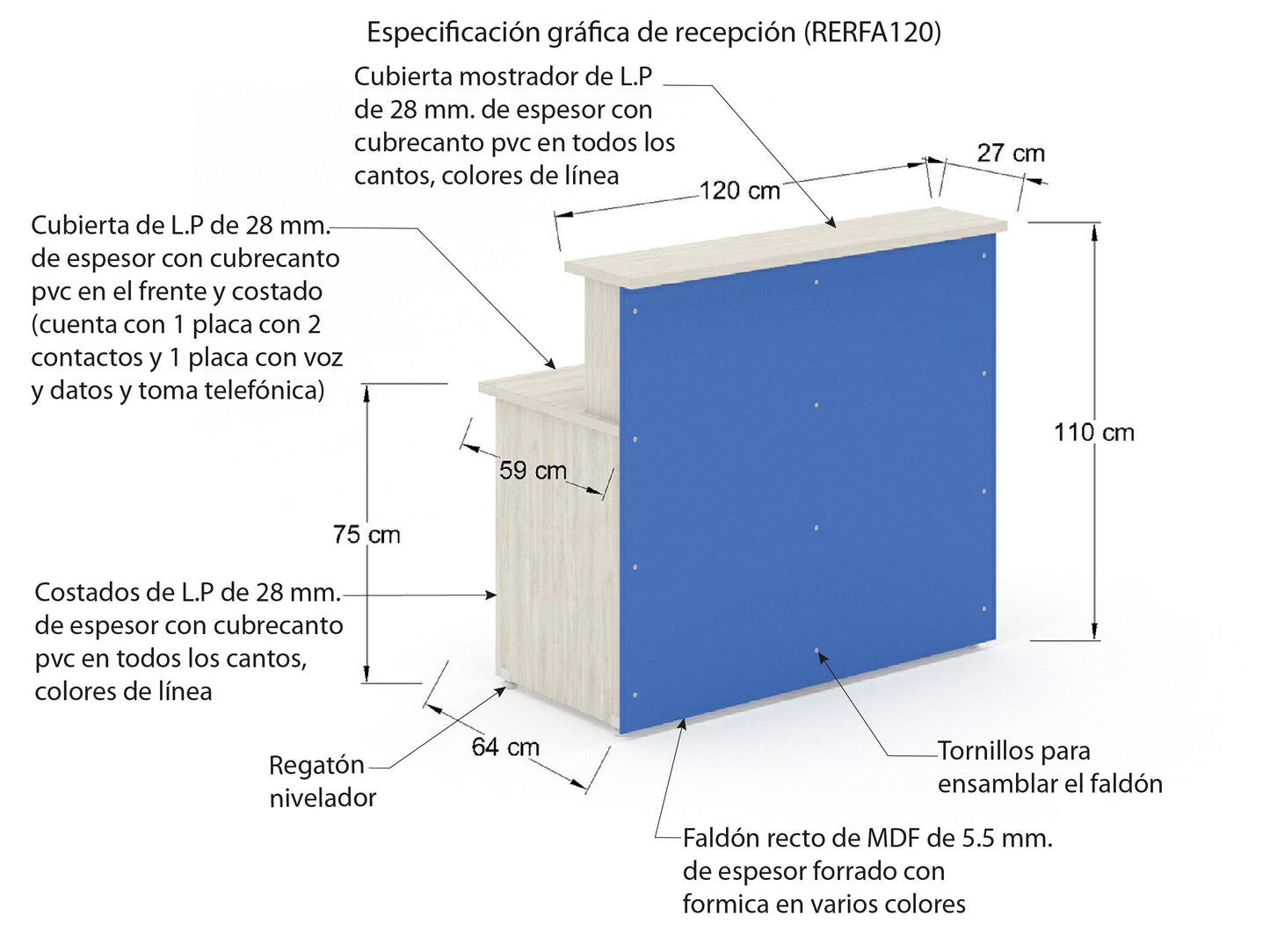 Recepción Recta RERFA120