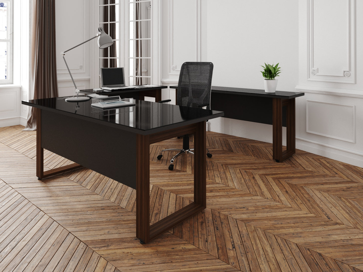 Credenza Ejecutiva Bohom-Lira con Puertas y Estantes