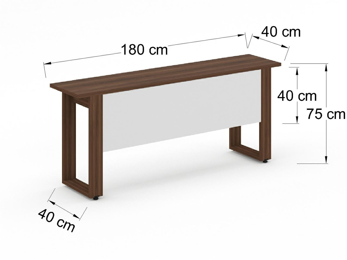 Credenza Ejecutiva Bohom con Cubierta en Color
