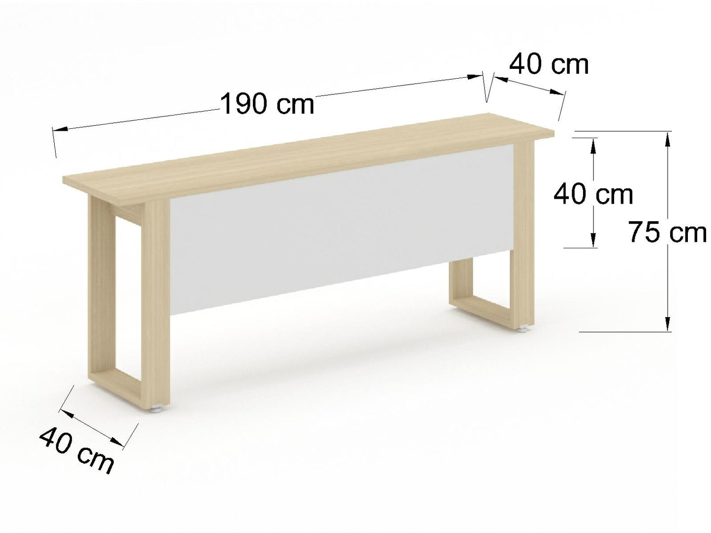 Credenza Ejecutiva Bohom con Cubierta en Color