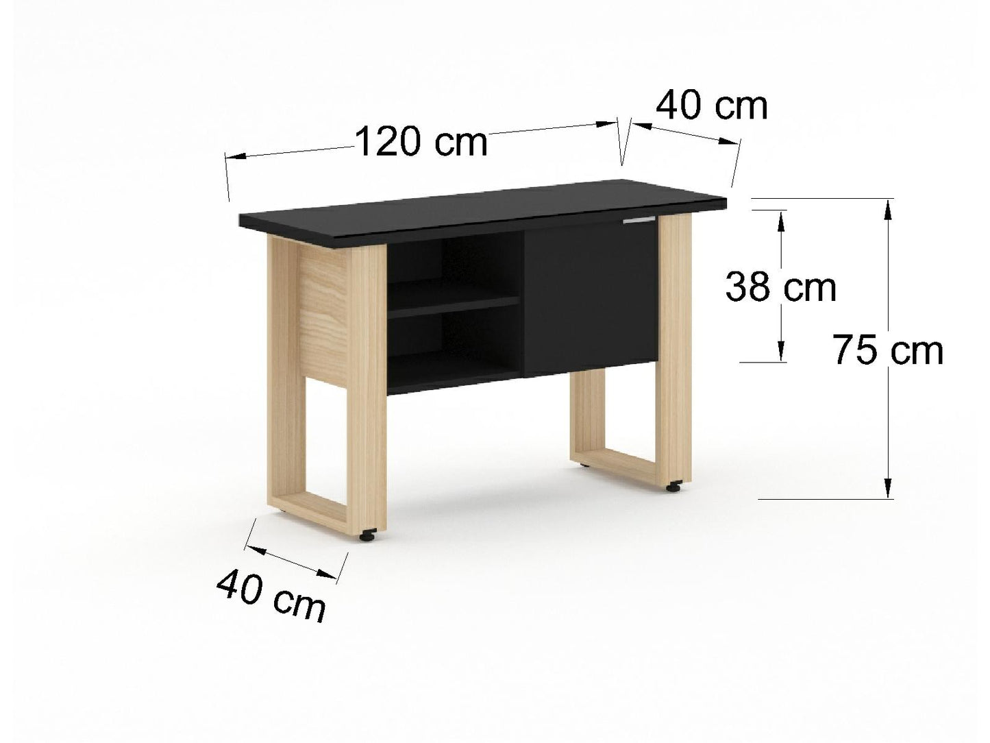 Credenza Ejecutiva Bohom-Thera con Puertas y Estantes