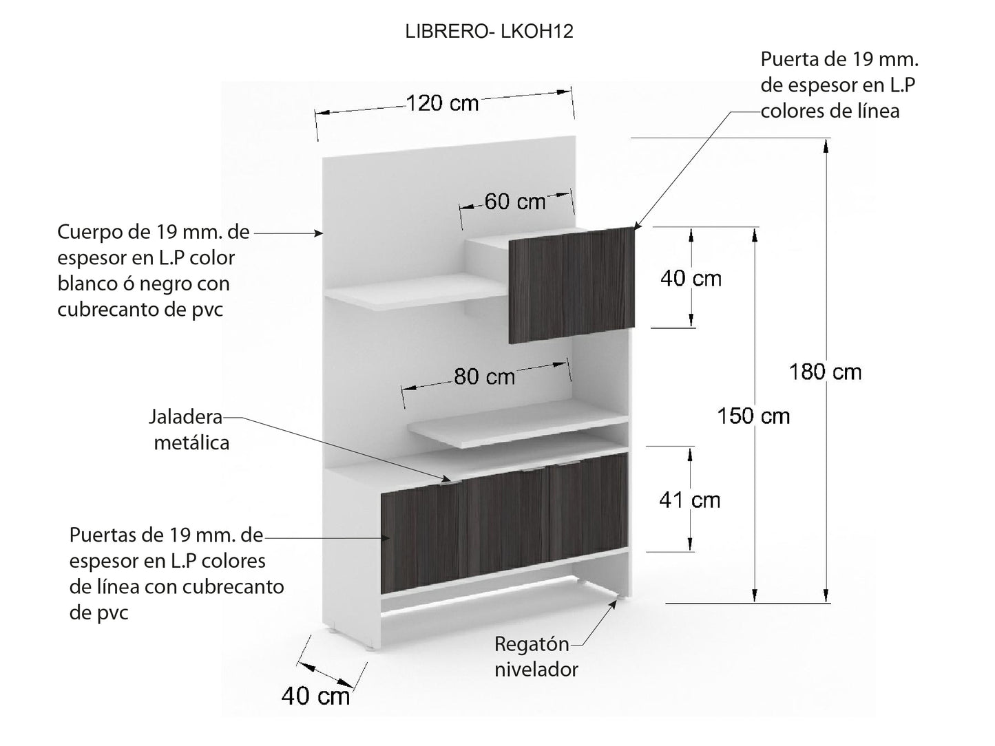 Librero Ejecutivo Koh