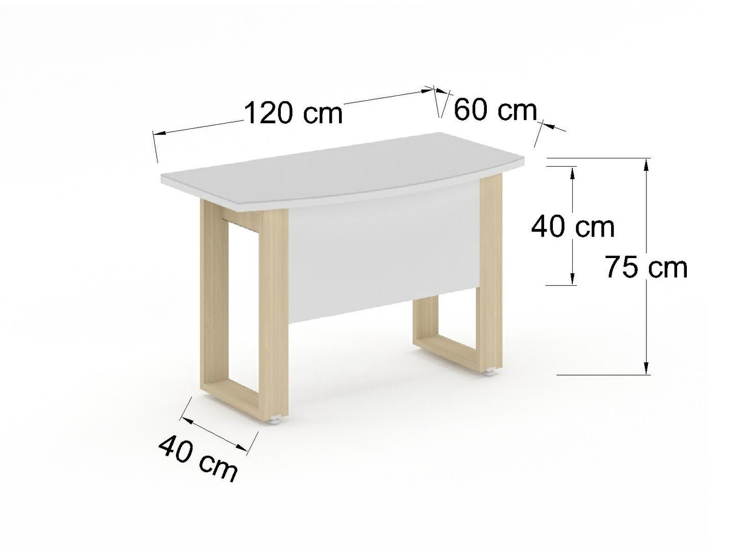 Escritorio Ejecutivo Bohom con Cubierta Curva