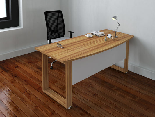 Escritorio Ejecutivo Bohom-Luma con Cubierta Curva en Color