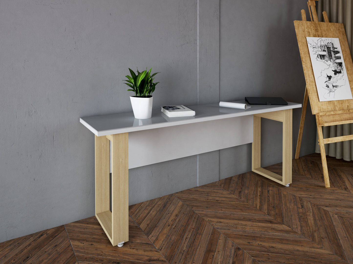 Credenza Bohom-Luma con Cubierta en Cristal Bl