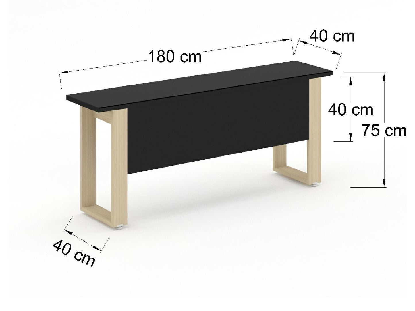 Credenza Bohom con Cubierta en Cristal Ne