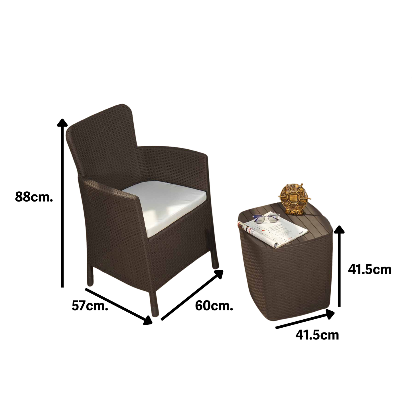 Set Terra para Exterior – Muebles de Terraza o Restaurante en Ratán Sintético