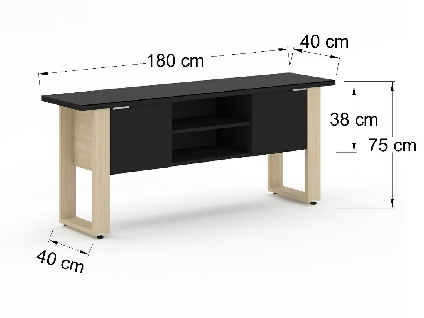 Credenza Ejecutiva Bohom-Lira con Puertas y Estantes