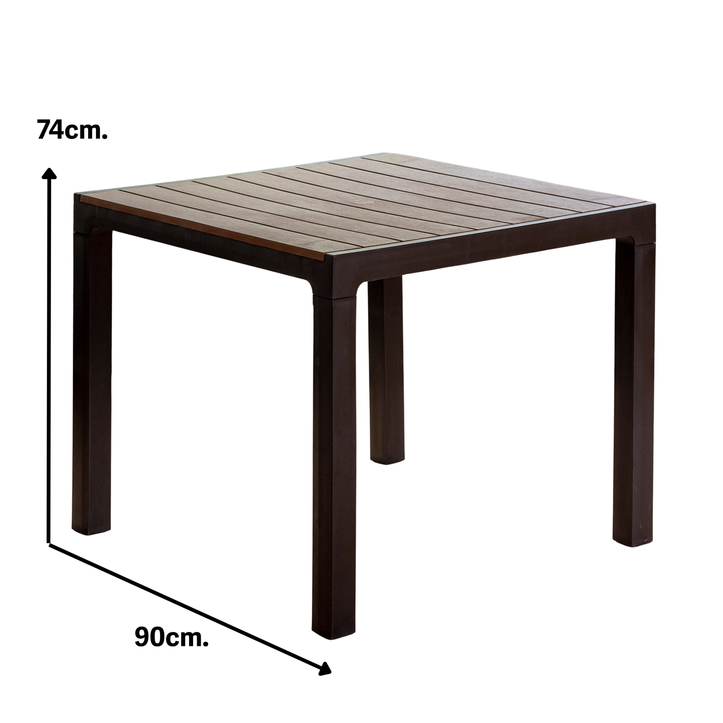 Set Cleo para Exterior - Comedor de 4 personas en Ratán Sintético